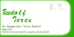 rudolf tercs business card